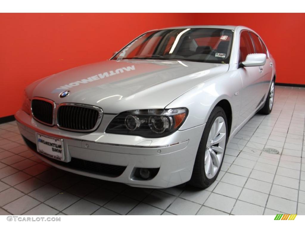 2008 7 Series 750i Sedan - Titanium Silver Metallic / Flannel Grey photo #2