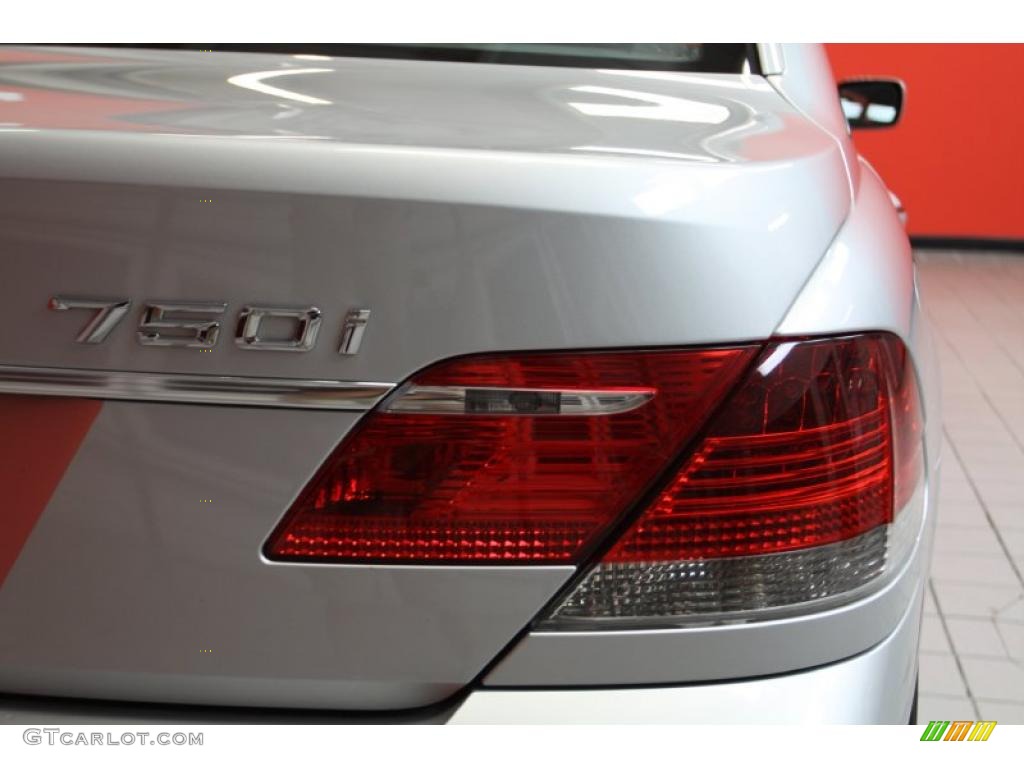 2008 7 Series 750i Sedan - Titanium Silver Metallic / Flannel Grey photo #14