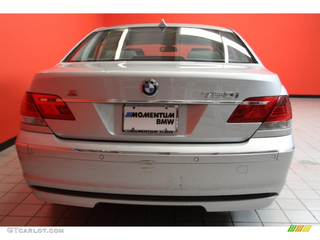 2008 7 Series 750i Sedan - Titanium Silver Metallic / Flannel Grey photo #15