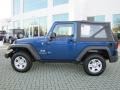 2009 Deep Water Blue Pearl Coat Jeep Wrangler X 4x4  photo #2
