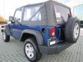 2009 Deep Water Blue Pearl Coat Jeep Wrangler X 4x4  photo #3