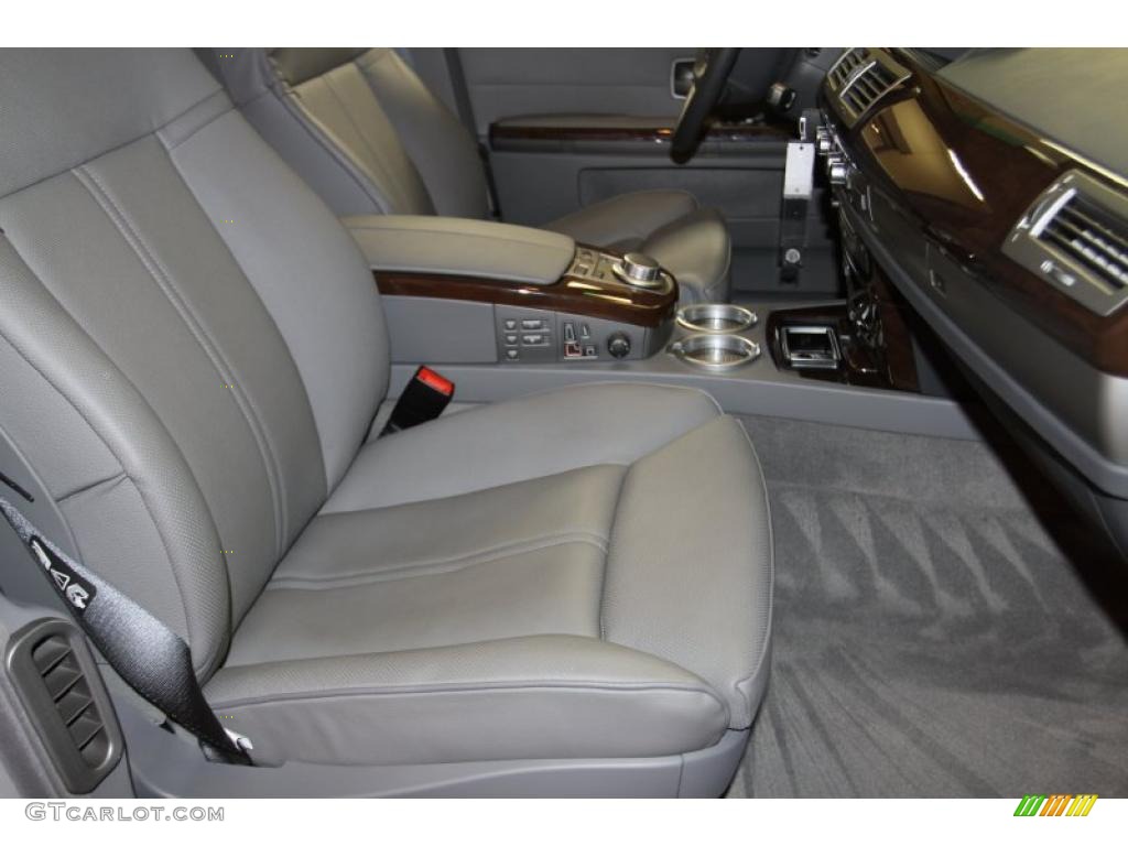 2008 7 Series 750i Sedan - Titanium Silver Metallic / Flannel Grey photo #51