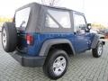 2009 Deep Water Blue Pearl Coat Jeep Wrangler X 4x4  photo #5