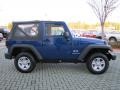 2009 Deep Water Blue Pearl Coat Jeep Wrangler X 4x4  photo #6