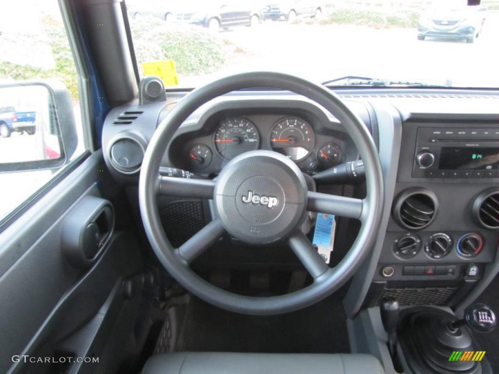 2009 Wrangler X 4x4 - Deep Water Blue Pearl Coat / Dark Slate Gray/Medium Slate Gray photo #18