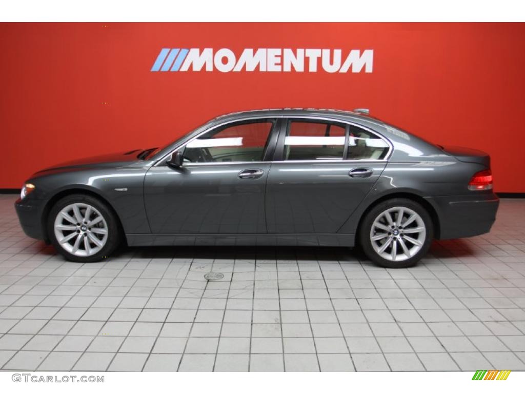 2008 7 Series 750i Sedan - Titanium Grey Metallic / Cream Beige photo #18