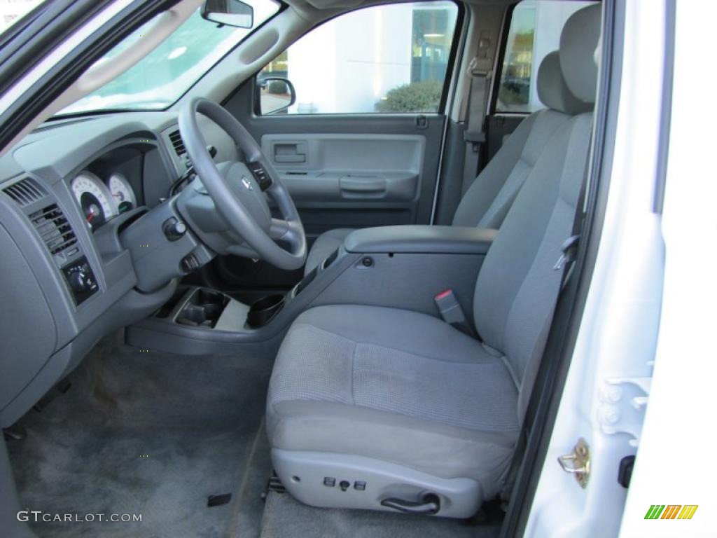 Medium Slate Gray Interior 2007 Dodge Dakota SLT Quad Cab Photo #41761869