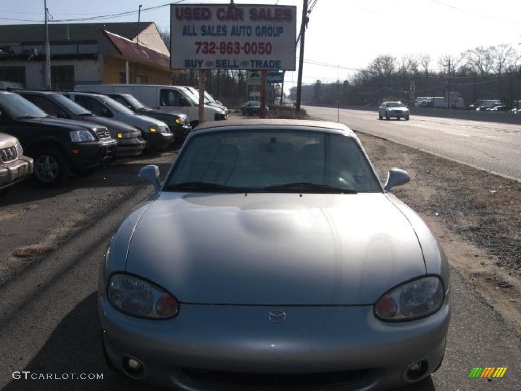 2000 MX-5 Miata LS Roadster - Highlight Silver Metallic / Beige photo #1