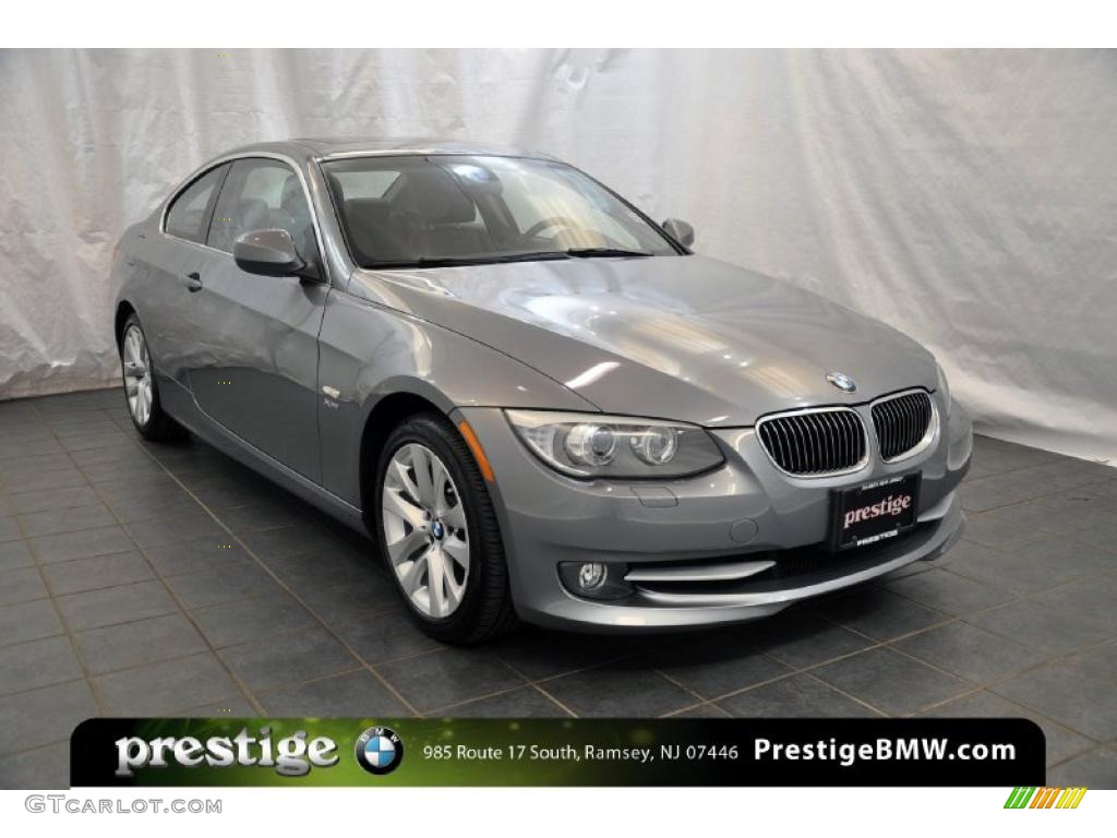 2011 3 Series 328i xDrive Coupe - Space Gray Metallic / Black photo #8