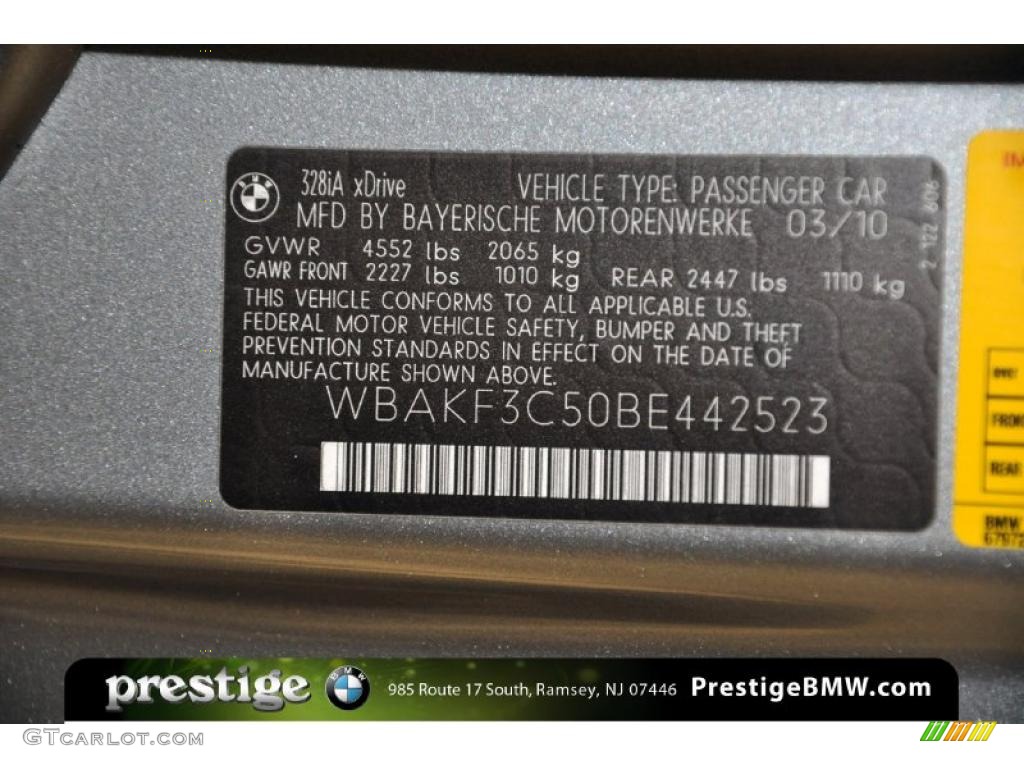 2011 3 Series 328i xDrive Coupe - Space Gray Metallic / Black photo #12