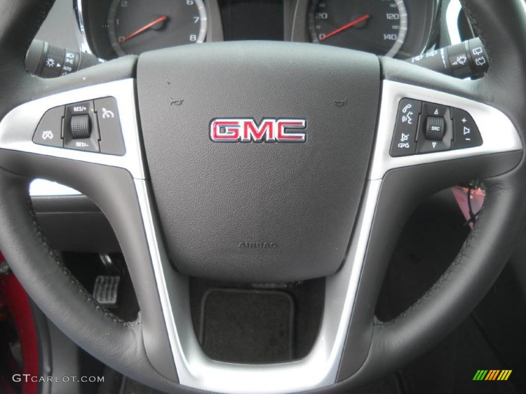 2011 GMC Terrain SLE AWD Jet Black Steering Wheel Photo #41769273