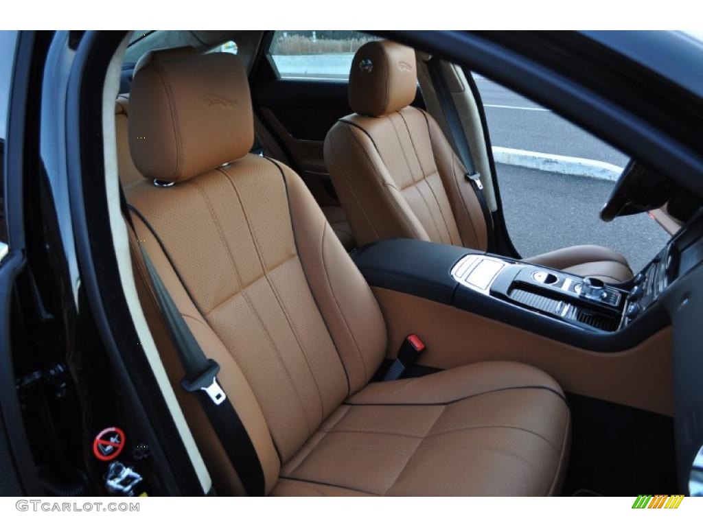 London Tan/Navy Blue Interior 2011 Jaguar XJ XJ Supercharged Photo #41769297