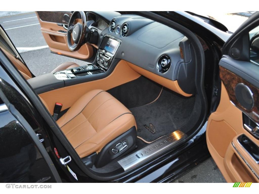 London Tan/Navy Blue Interior 2011 Jaguar XJ XJ Supercharged Photo #41769353