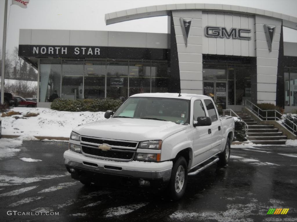 2006 Silverado 1500 Z71 Crew Cab 4x4 - Summit White / Medium Gray photo #1