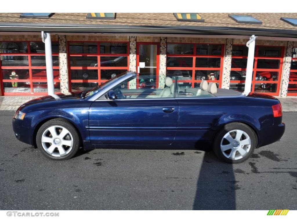 2006 A4 3.0 quattro Cabriolet - Moro Blue Pearl Effect / Beige photo #22