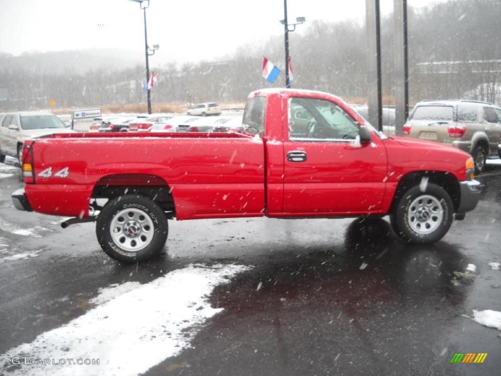 2006 Sierra 1500 Regular Cab 4x4 - Fire Red / Dark Pewter photo #3