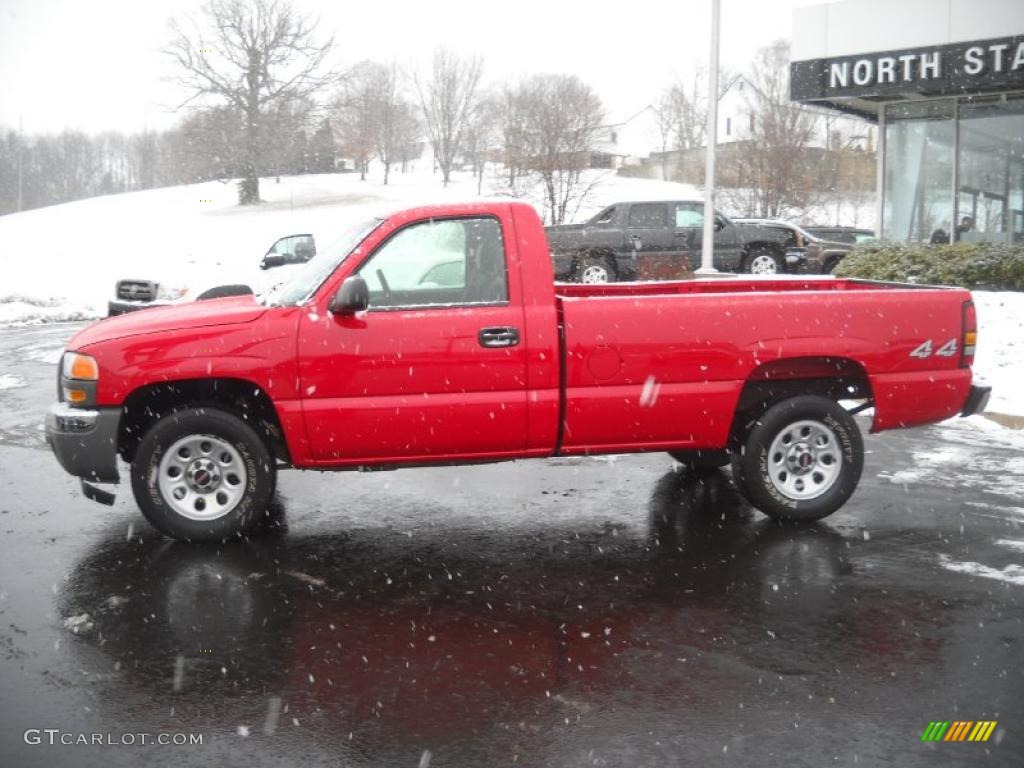 2006 Sierra 1500 Regular Cab 4x4 - Fire Red / Dark Pewter photo #6