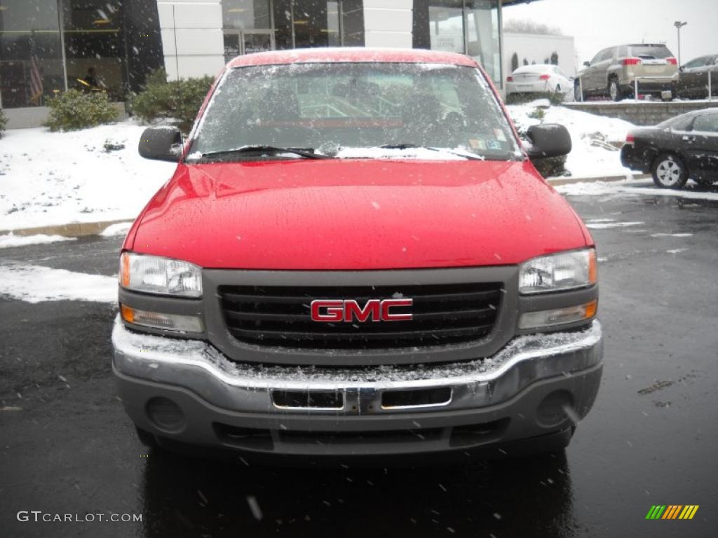 2006 Sierra 1500 Regular Cab 4x4 - Fire Red / Dark Pewter photo #12