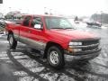 2001 Victory Red Chevrolet Silverado 1500 LS Extended Cab 4x4  photo #2