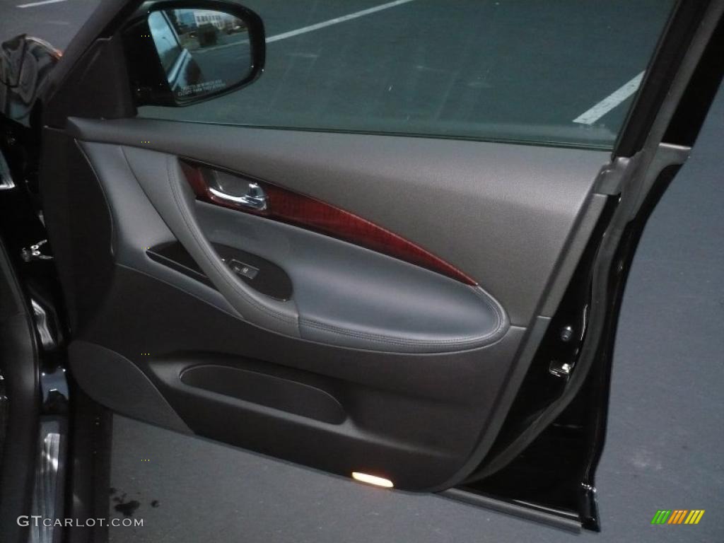 2010 Infiniti EX 35 Journey AWD Graphite Door Panel Photo #41771069