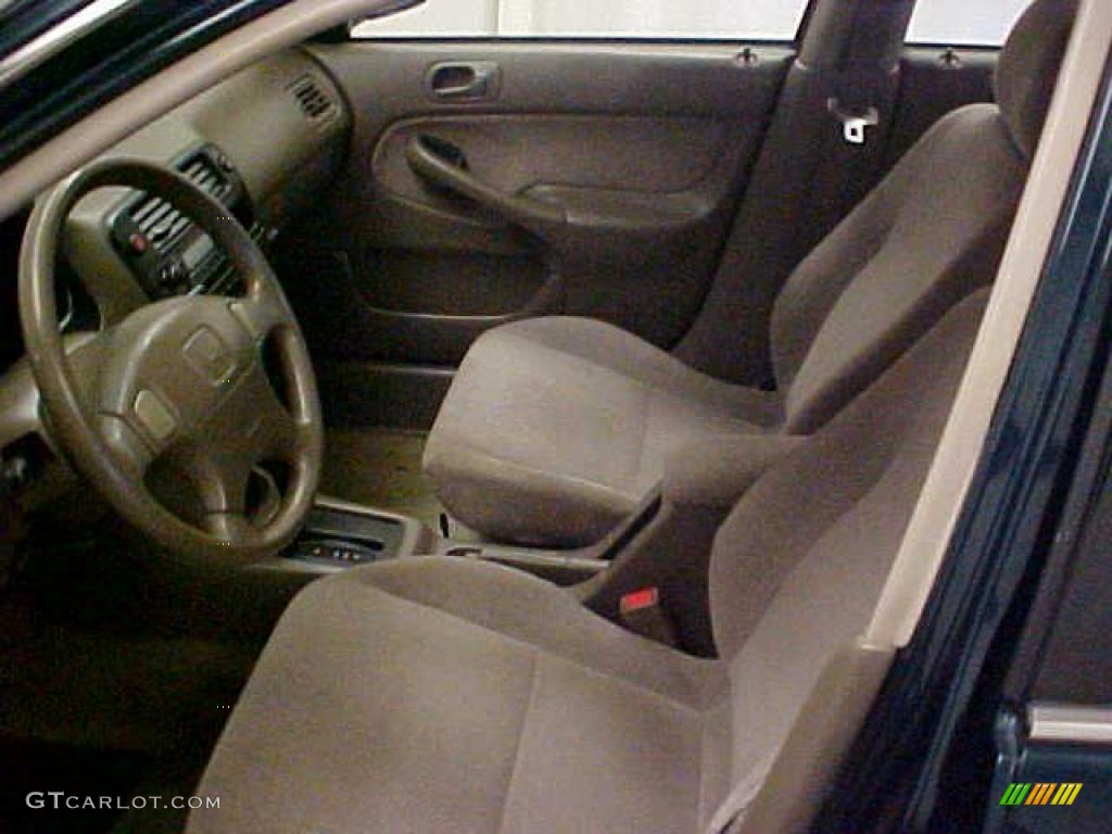 1997 Civic LX Sedan - Cypress Green Metallic / Beige photo #6