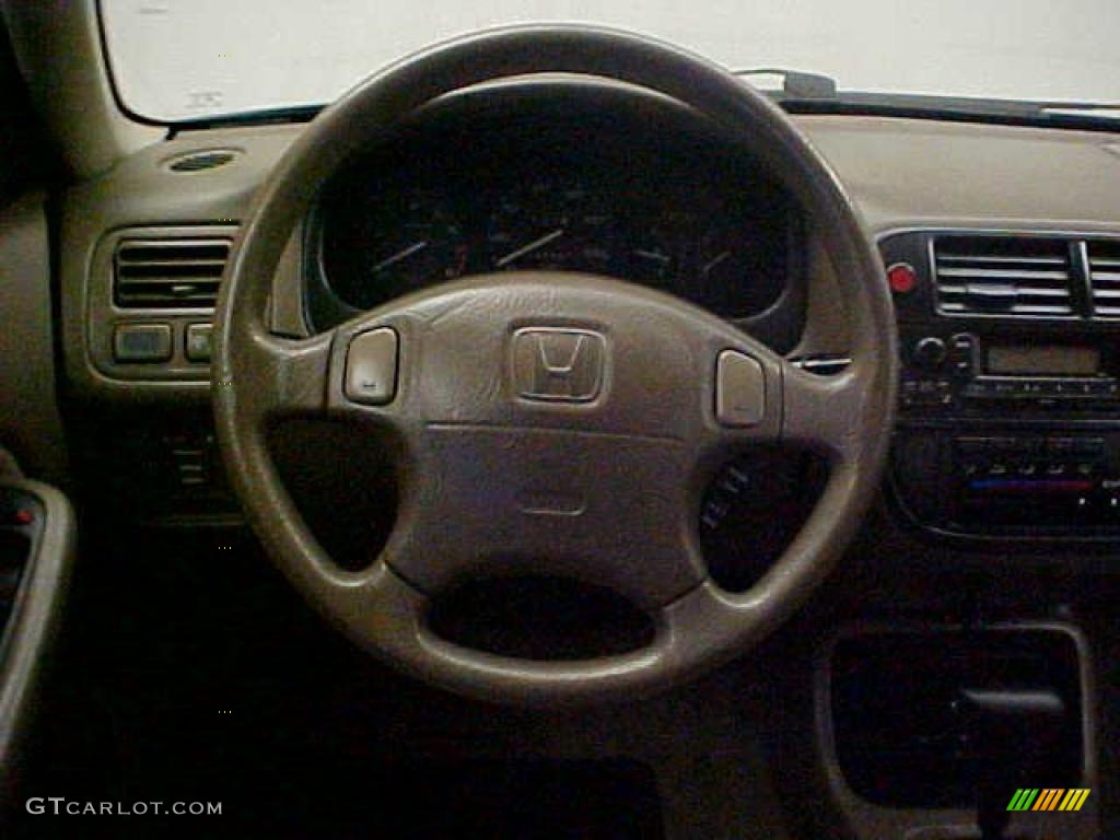 1997 Civic LX Sedan - Cypress Green Metallic / Beige photo #7