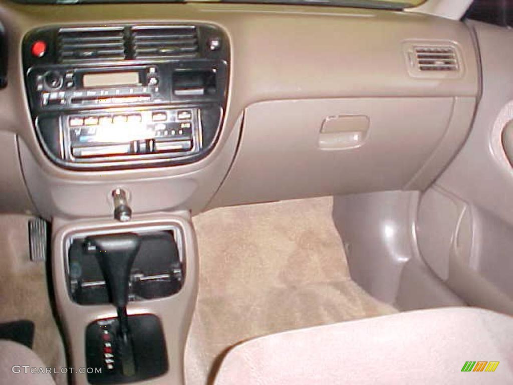 1997 Civic LX Sedan - Cypress Green Metallic / Beige photo #8