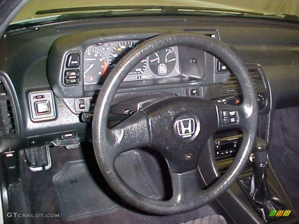 1991 Honda Prelude Si Black Steering Wheel Photo #41772469