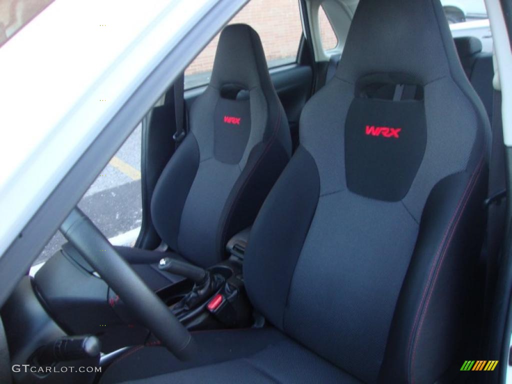Carbon Black Interior 2009 Subaru Impreza WRX Sedan Photo #41772689