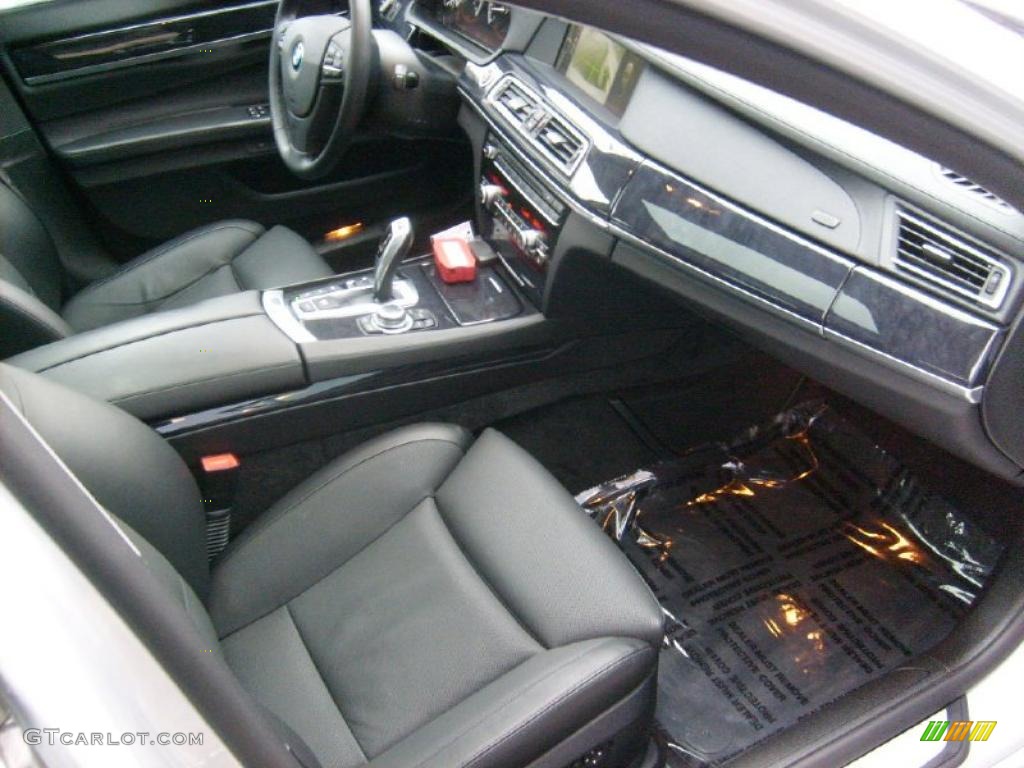 2010 BMW 7 Series 750i xDrive Sedan Black Nappa Leather Dashboard Photo #41774825