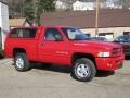 Flame Red 2000 Dodge Ram 1500 Sport Regular Cab 4x4 Exterior