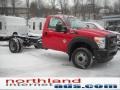 Vermillion Red - F550 Super Duty XL Regular Cab Chassis Photo No. 4