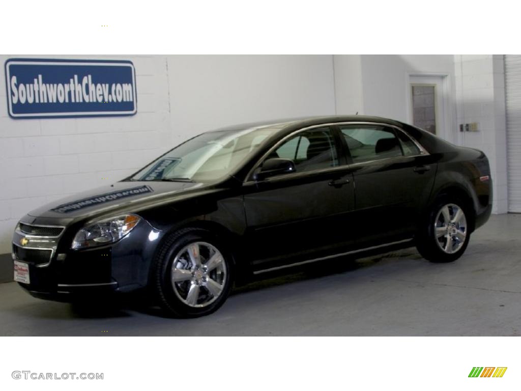 2010 Malibu LT Sedan - Black Granite Metallic / Ebony photo #1