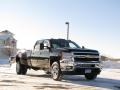 Front 3/4 View of 2011 Silverado 3500HD LT Crew Cab 4x4 Dually