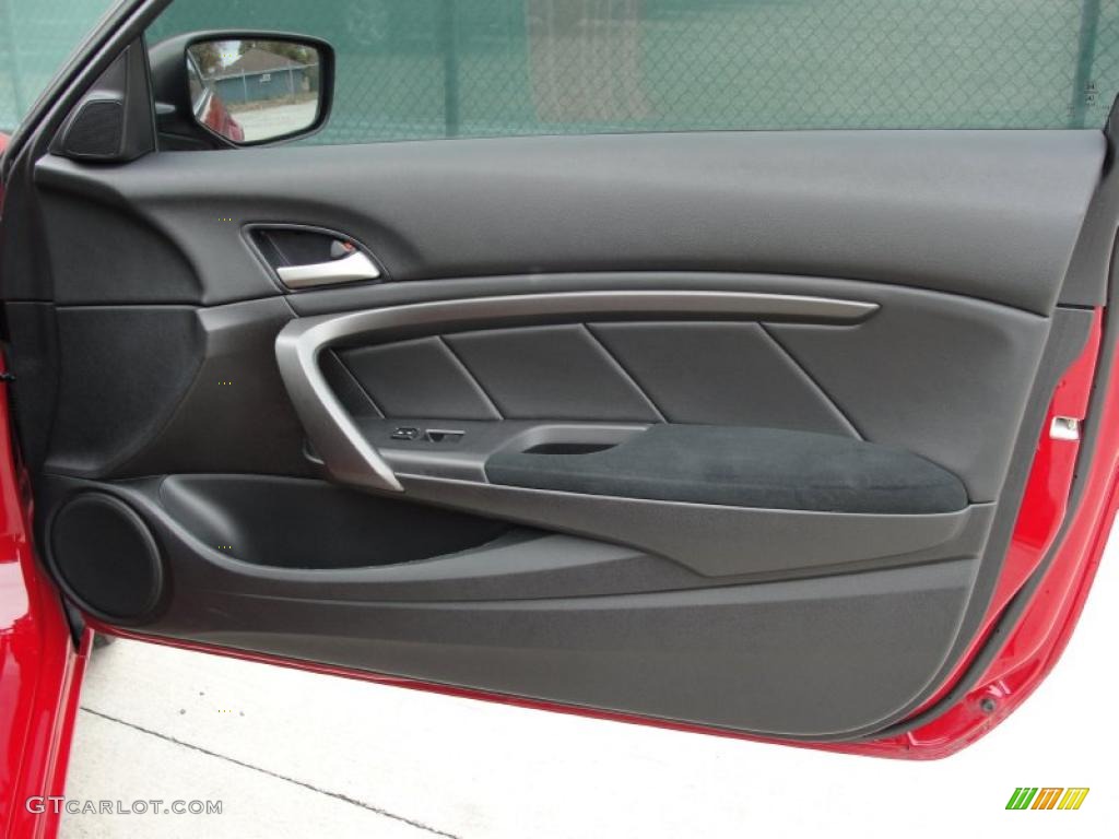 2008 Honda Accord LX-S Coupe Black Door Panel Photo #41777069