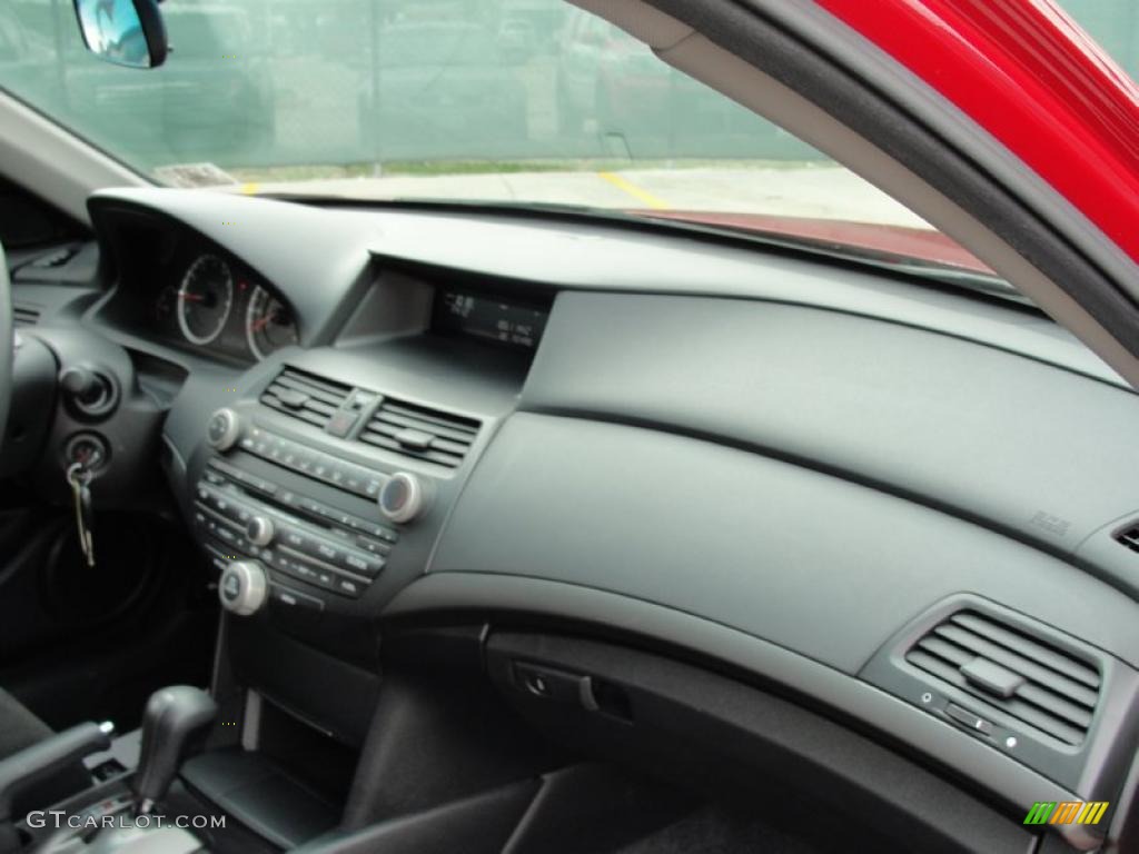 2008 Honda Accord LX-S Coupe Black Dashboard Photo #41777077