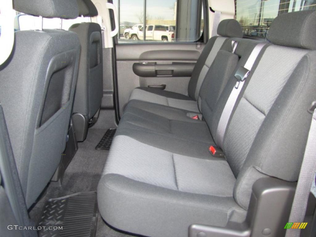 Ebony Interior 2011 Chevrolet Silverado 3500HD LT Crew Cab 4x4 Dually Photo #41777085