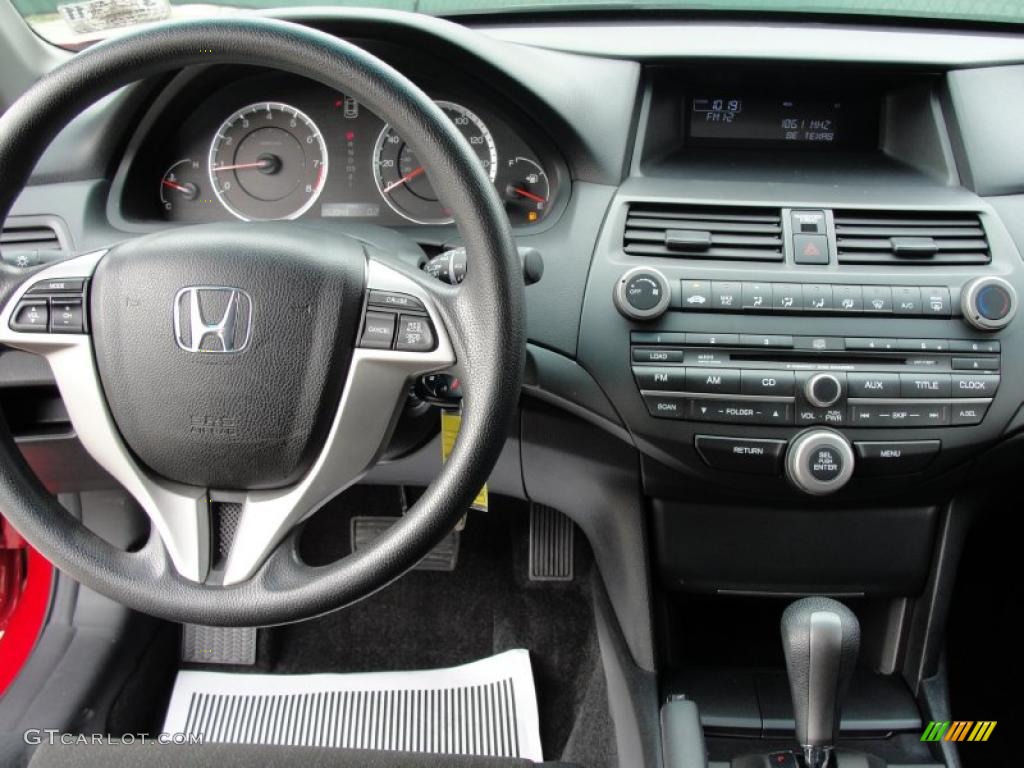 2008 Honda Accord LX-S Coupe Black Dashboard Photo #41777205