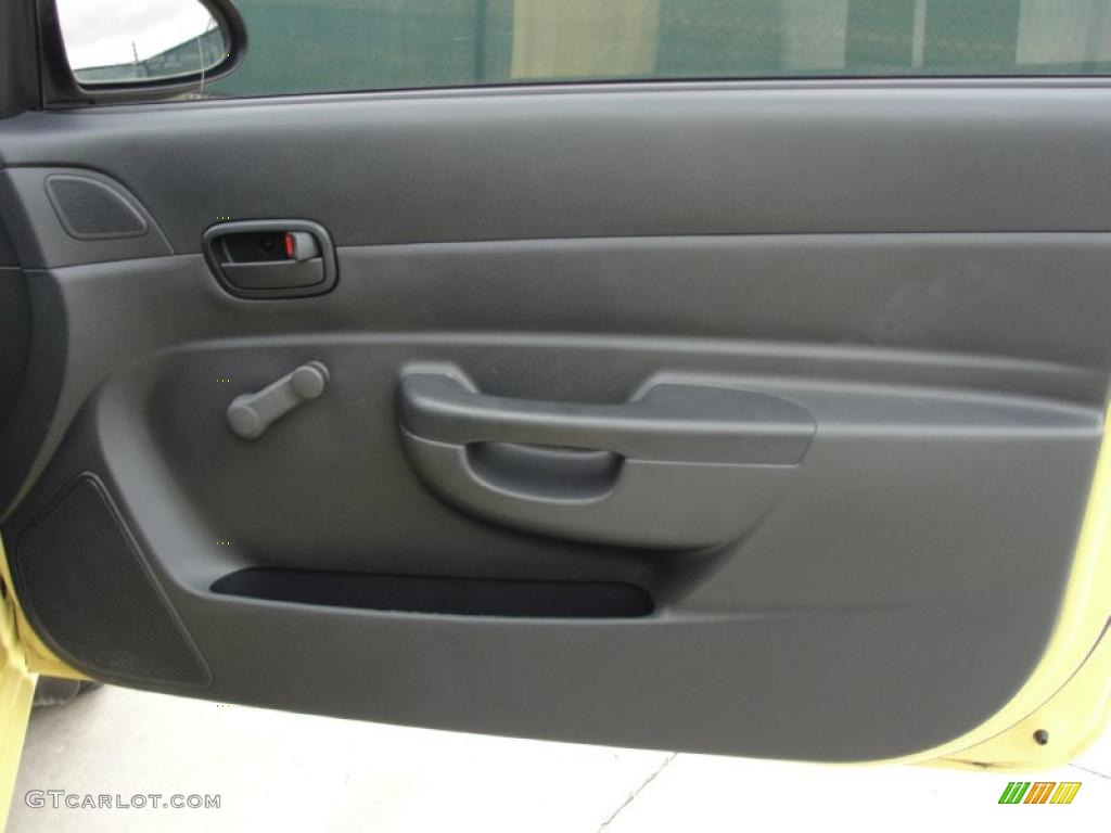 2008 Hyundai Accent GS Coupe Black Door Panel Photo #41777693