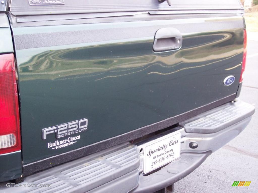 2002 F250 Super Duty XLT Regular Cab 4x4 - Dark Highland Green Metallic / Medium Parchment photo #27
