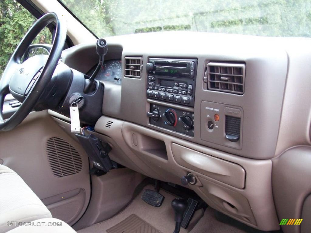 2002 Ford F250 Super Duty XLT Regular Cab 4x4 Medium Parchment Dashboard Photo #41781325