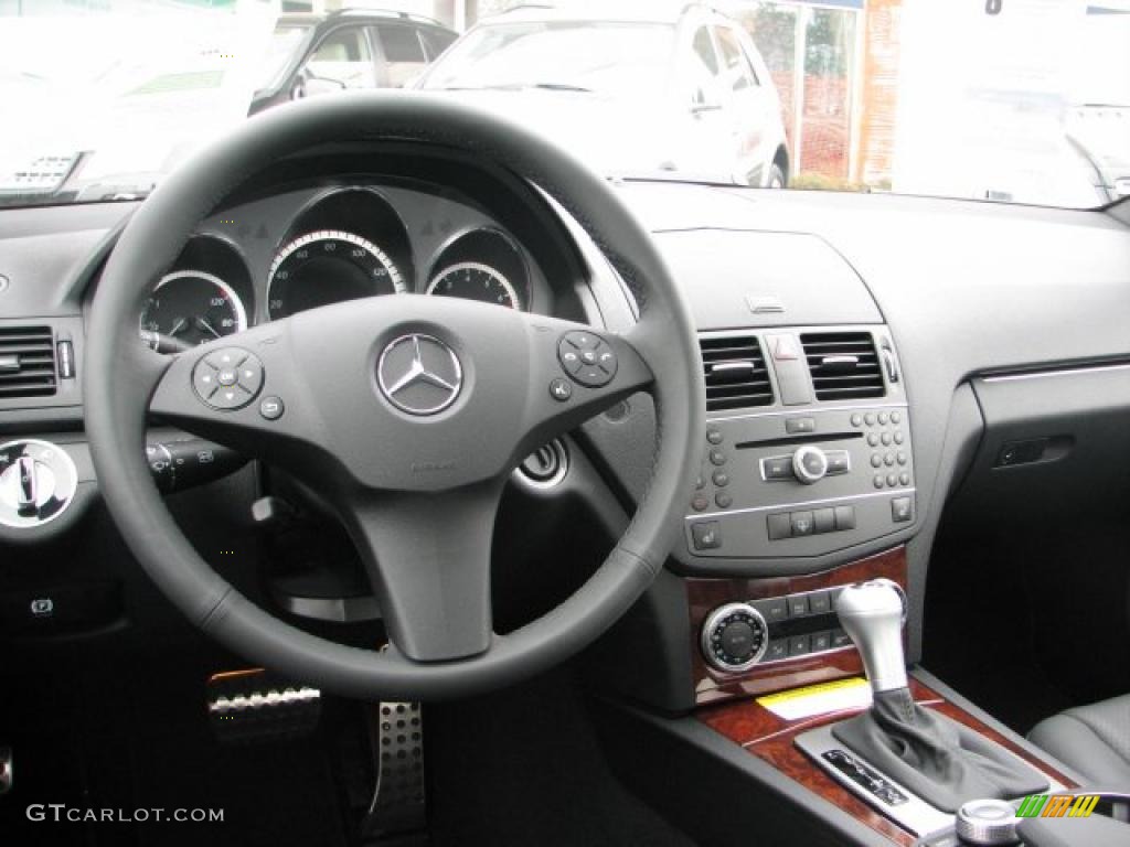 Black Interior 2011 Mercedes-Benz C 300 Sport 4Matic Photo #41782409
