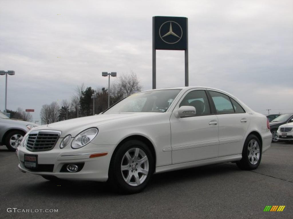 2008 E 320 BlueTEC Sedan - Arctic White / Cashmere photo #1