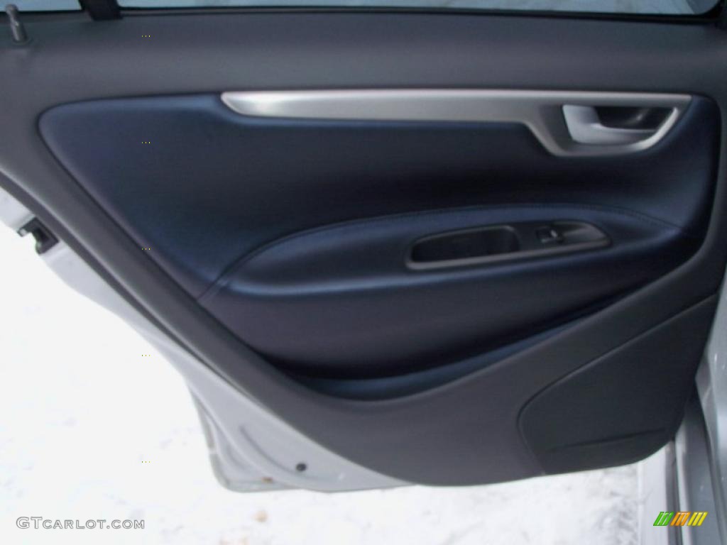 2004 Volvo S60 R AWD Nordkap Black/Blue R Metallic Door Panel Photo #41783853