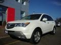 Aspen White Pearl 2009 Acura MDX Standard MDX Model Exterior