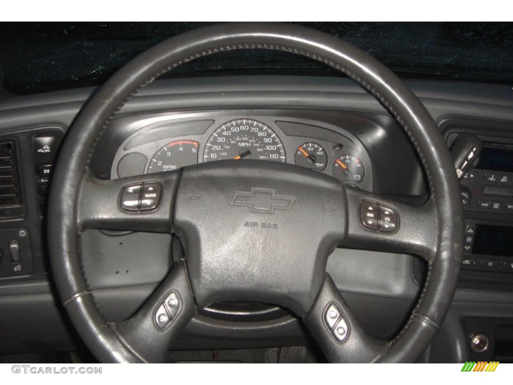 2004 Chevrolet Silverado 2500HD LT Extended Cab 4x4 Dark Charcoal Steering Wheel Photo #41784465