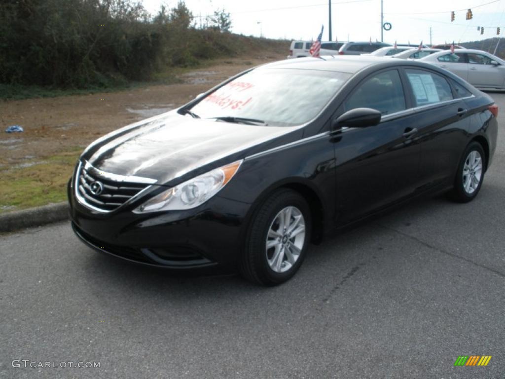 Midnight Black 2011 Hyundai Sonata GLS Exterior Photo #41784903