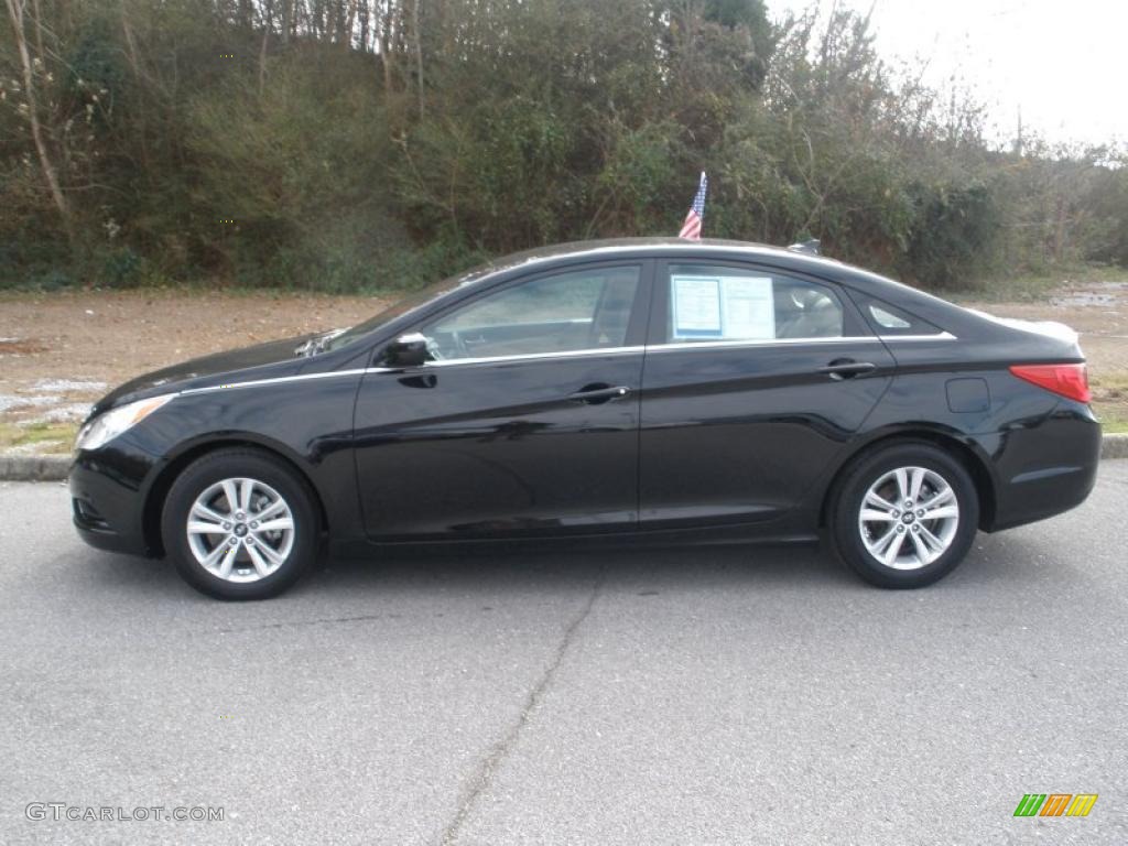 Midnight Black 2011 Hyundai Sonata GLS Exterior Photo #41784916