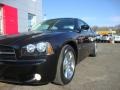 2008 Brilliant Black Crystal Pearl Dodge Charger R/T  photo #9
