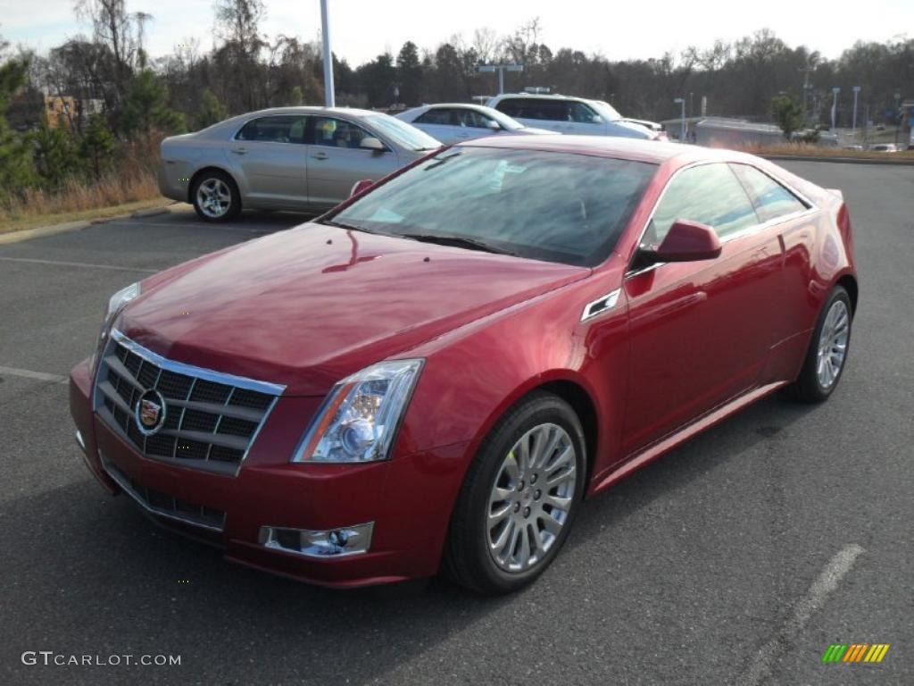 Crystal Red Tintcoat 2011 Cadillac CTS Coupe Exterior Photo #41787289